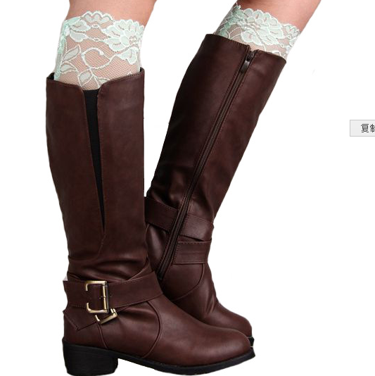 lace boot cuff Stretch lace lace set of legs Shoe set lace boot cuff Stretch lace lace set of legs Shoe set