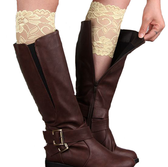 lace boot cuff Stretch lace lace set of legs Shoe set lace boot cuff Stretch lace lace set of legs Shoe set