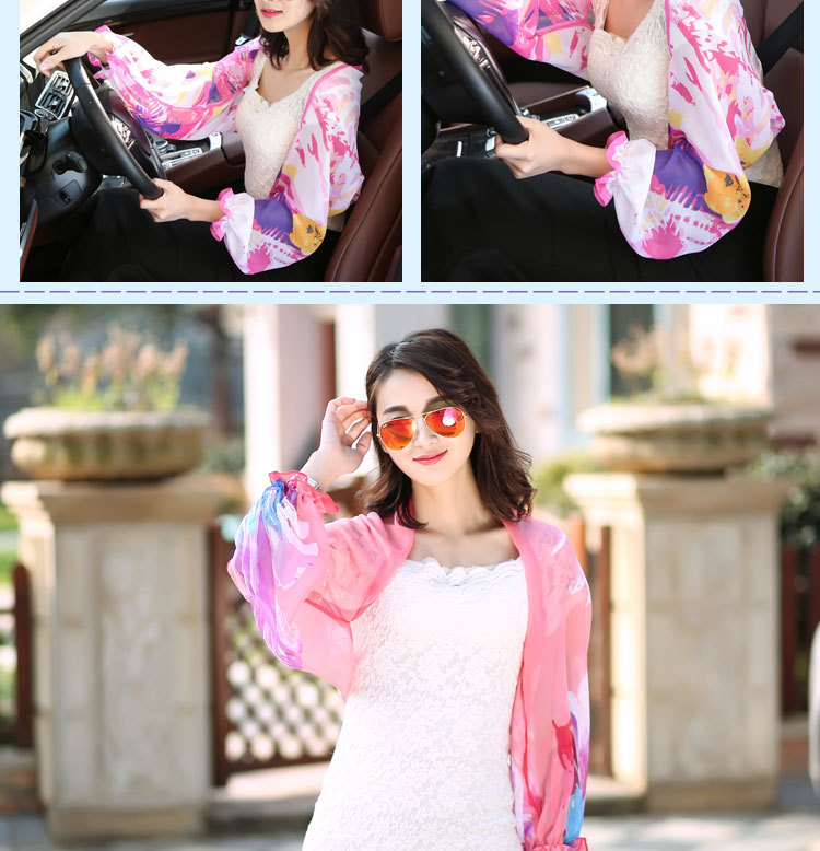 Beach female open cycling cuff Chiffon scarves shawls all-match amazing sunscreen air spring scarf Beach female open cycling cuff Chiffon scarves shawls all-match amazing sunscreen air spring scarf