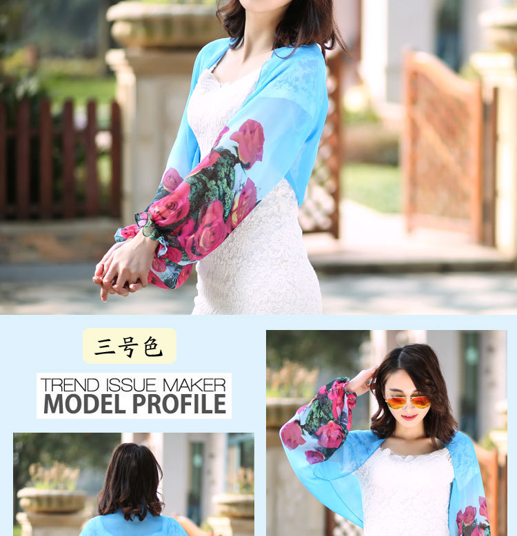 Beach female open cycling cuff Chiffon scarves shawls all-match amazing sunscreen air spring scarf Beach female open cycling cuff Chiffon scarves shawls all-match amazing sunscreen air spring scarf