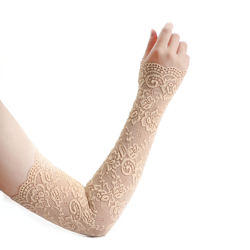 Factory Self-Produced Lace Icy Oversleeves Lace Long Cuff Long Vacation Sleeves Summer Sun Protection Anti-Mosquito Scar Cover up Wholesale Factory Self-Produced Lace Icy Oversleeves Lace Long Cuff Long Vacation Sleeves Summer Sun Protection Anti-Mosquito Scar Cover up Wholesale