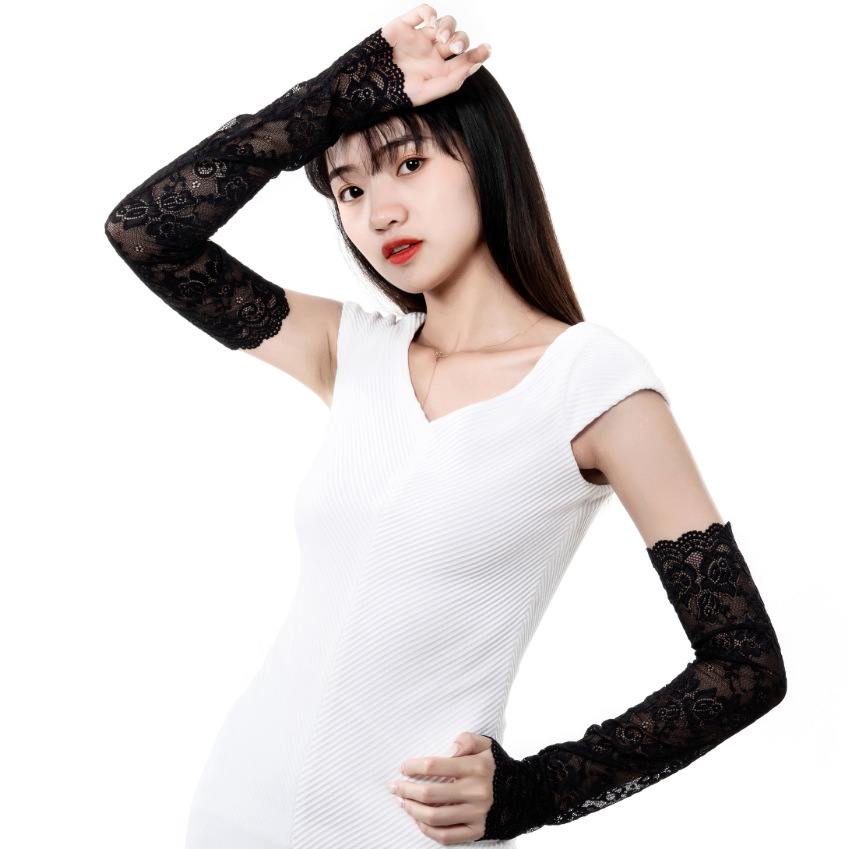 Factory Self-Produced Lace Icy Oversleeves Lace Long Cuff Long Vacation Sleeves Summer Sun Protection Anti-Mosquito Scar Cover up Wholesale Factory Self-Produced Lace Icy Oversleeves Lace Long Cuff Long Vacation Sleeves Summer Sun Protection Anti-Mosquito Scar Cover up Wholesale