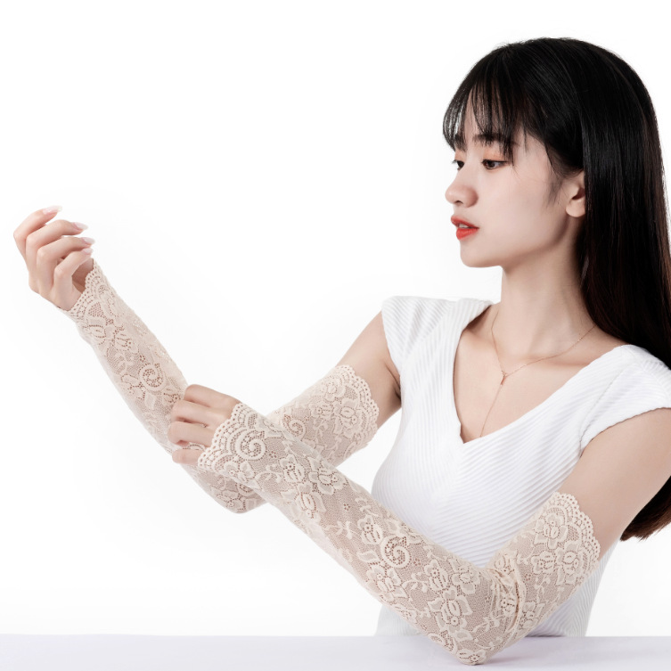 Factory Self-Produced Lace Icy Oversleeves Lace Long Cuff Long Vacation Sleeves Summer Sun Protection Anti-Mosquito Scar Cover up Wholesale Factory Self-Produced Lace Icy Oversleeves Lace Long Cuff Long Vacation Sleeves Summer Sun Protection Anti-Mosquito Scar Cover up Wholesale