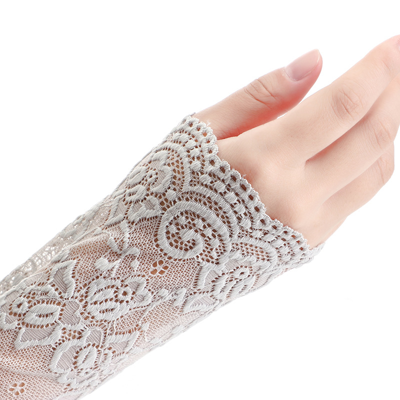 Factory Self-Produced Lace Icy Oversleeves Lace Long Cuff Long Vacation Sleeves Summer Sun Protection Anti-Mosquito Scar Cover up Wholesale Factory Self-Produced Lace Icy Oversleeves Lace Long Cuff Long Vacation Sleeves Summer Sun Protection Anti-Mosquito Scar Cover up Wholesale