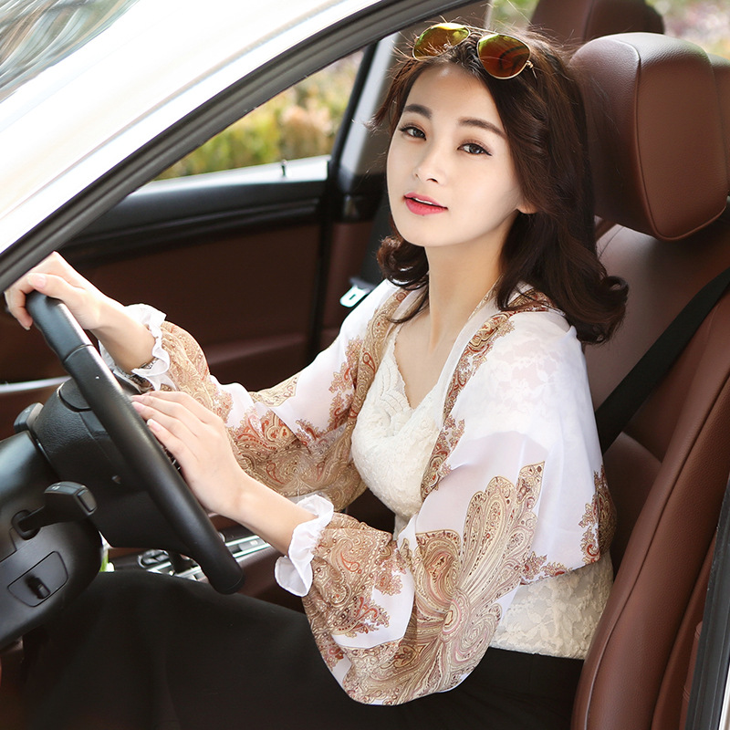 Free Shipping New Sunscreen Shawl Sleeve Scarf Spring and Summer Beach Sun-Proof Cycling Long Cuff Outdoor Sun-Proof Clothes