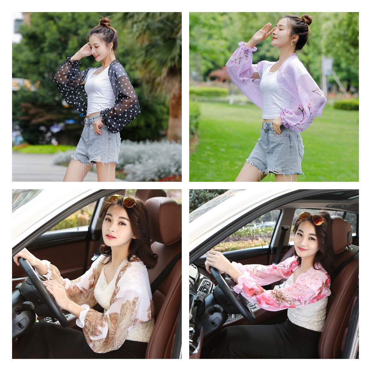 Free Shipping New Sunscreen Shawl Sleeve Scarf Spring and Summer Beach Sun-Proof Cycling Long Cuff Outdoor Sun-Proof Clothes