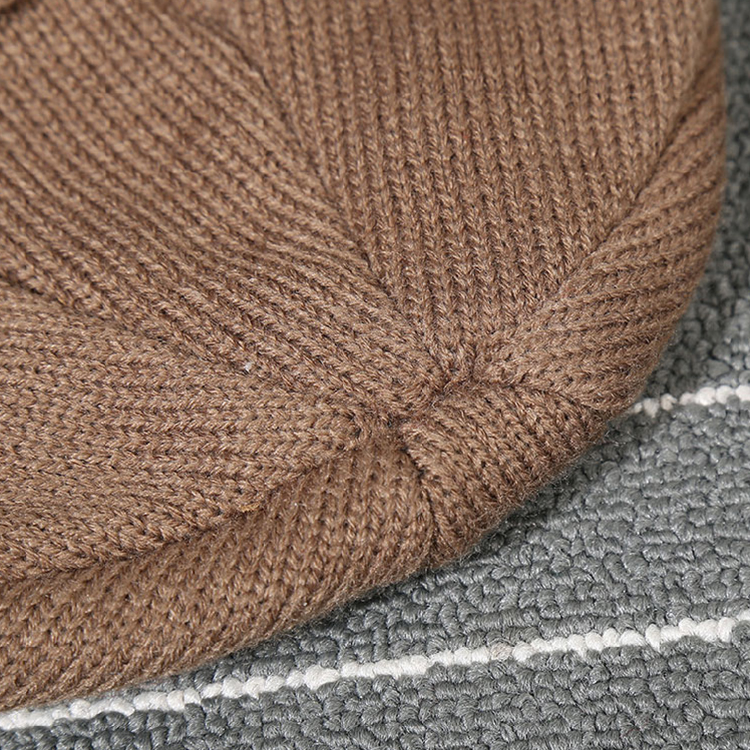 Womens Beanie Hat Autumn Women Wool Knit Beanie Hat Cuff Bea