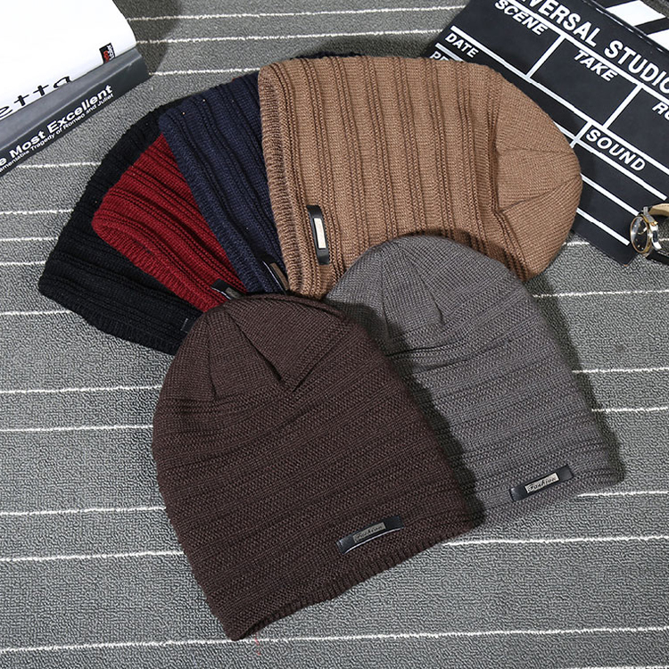 Womens Beanie Hat Autumn Women Wool Knit Beanie Hat Cuff Bea