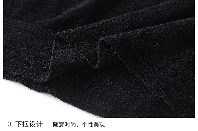2020 Autumn/winter crystal bodice black cuff letter jacquard new velvet not easy to pilling versatile knit sweater women 2020 Autumn/winter crystal bodice black cuff letter jacquard new velvet not easy to pilling versatile knit sweater women