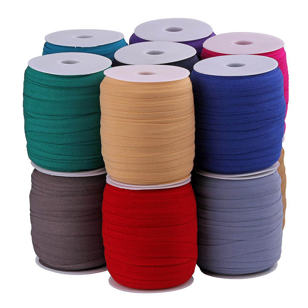 Spot 1.5cm Colorful Children&#039;s Underwear Cuff Stretch Trim 1.5 Elastic Edge Taping Machine Nylon Belt