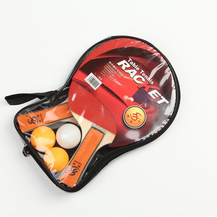 2014 Fashion Sports Red Racket Table Tennis Ball Factory Direct Sales
