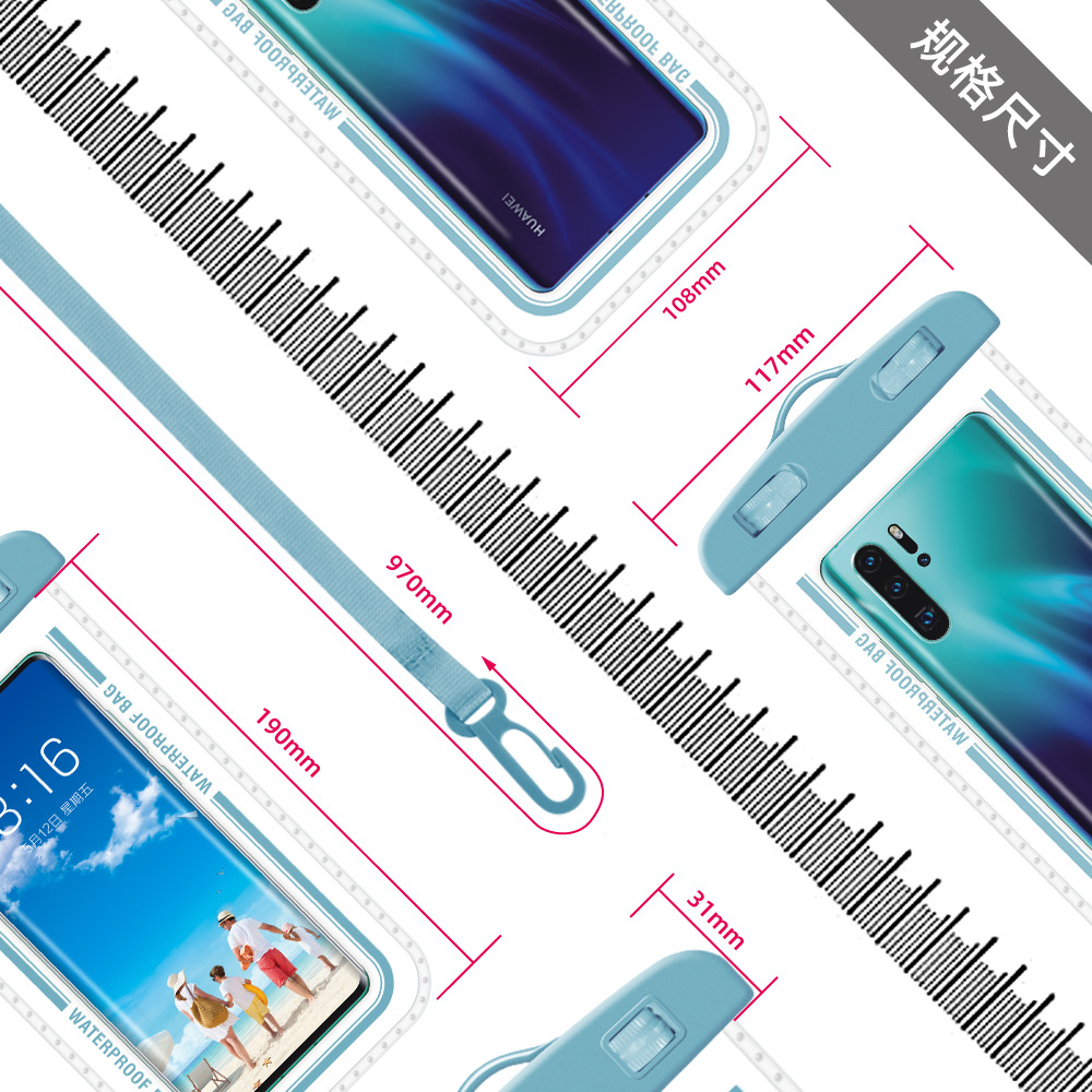 Hot Suitable for 99 Model Mobile Phone Waterproof Protective Cover Large Transparent Swimming Cellphone Waterproof Bag Hot Suitable for 99 Model Mobile Phone Waterproof Protective Cover Large Transparent Swimming Cellphone Waterproof Bag