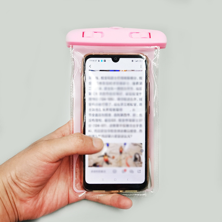 Cartoon Mobile Phone Waterproof Bag Colorful Animal Diving Mobile Phone Underwater Universal Swimming Drifting Waterproof Phone Set Wholesale