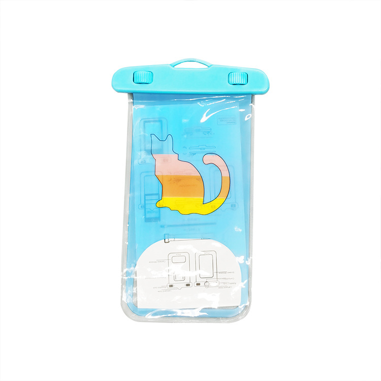 Cartoon Mobile Phone Waterproof Bag Colorful Animal Diving Mobile Phone Underwater Universal Swimming Drifting Waterproof Phone Set Wholesale