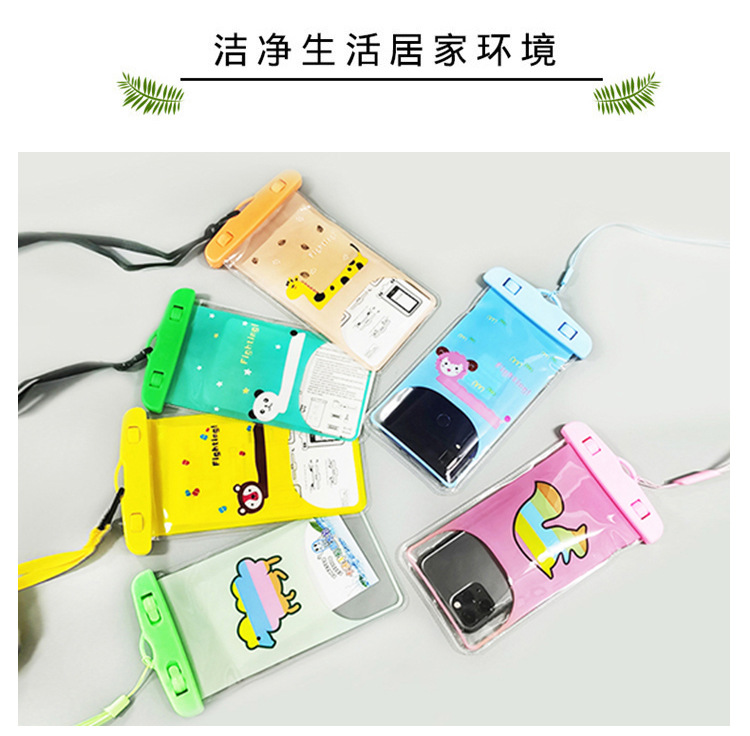 Cartoon Mobile Phone Waterproof Bag Colorful Animal Diving Mobile Phone Underwater Universal Swimming Drifting Waterproof Phone Set Wholesale Cartoon Mobile Phone Waterproof Bag Colorful Animal Diving Mobile Phone Underwater Universal Swimming Drifting Waterproof Phone Set Wholesale