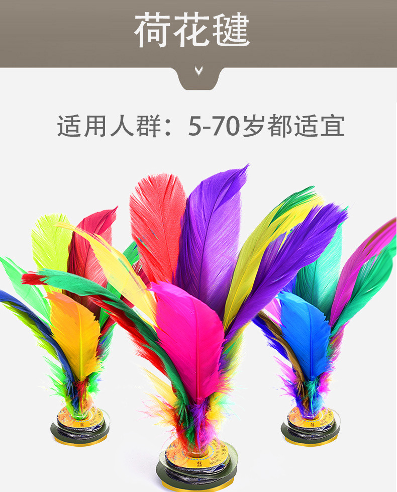 Factory Wholesale Color Kick Shuttlecock Adult and Children Fitness Color Goose Feather Shuttlecock Primary and Secondary School Students Big Flower Factory Wholesale Color Kick Shuttlecock Adult and Children Fitness Color Goose Feather Shuttlecock Primary and Secondary School Students Big Flower
