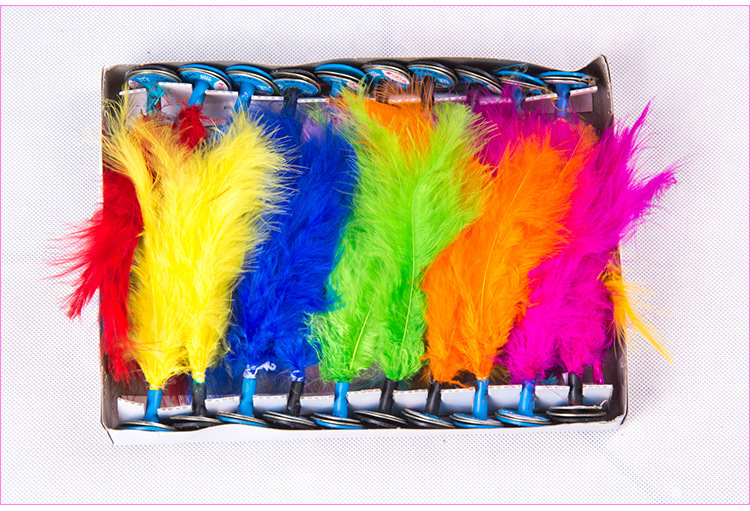 Wholesale Small Turkey Feather Shuttlecock a Box of 20 Wholesale Small Turkey Feather Shuttlecock a Box of 20