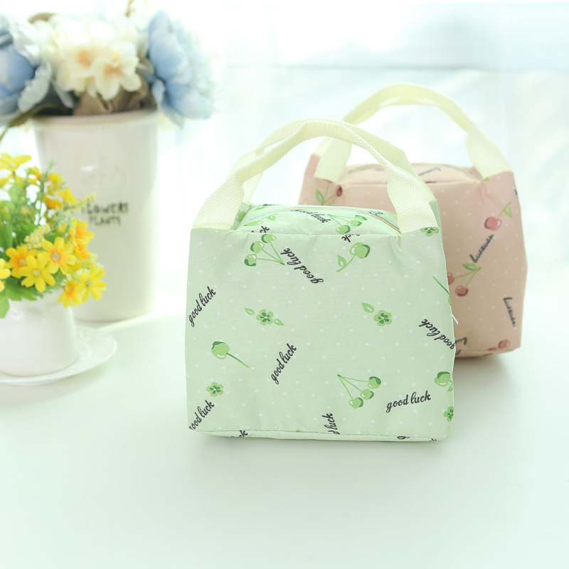 cherry heat preservation bag, Oxford cloth waterproof bag lunch bag insulated bag