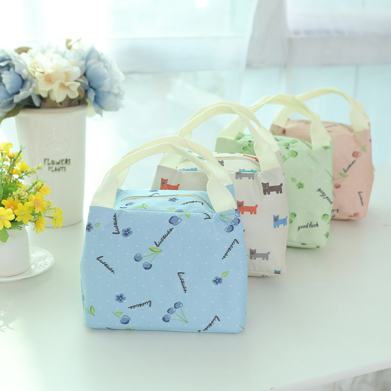 cherry heat preservation bag, Oxford cloth waterproof bag lunch bag insulated bag