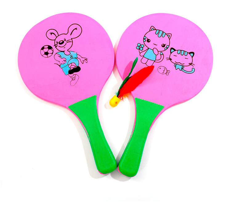 Battledore and Shuttlecock Racket Board Shuttlecocks Color Printing Composite Board Material 5mm Thickened 2 PCs Long-Term Supply Battledore and Shuttlecock Racket Board Shuttlecocks Color Printing Composite Board Material 5mm Thickened 2 PCs Long-Term Supply