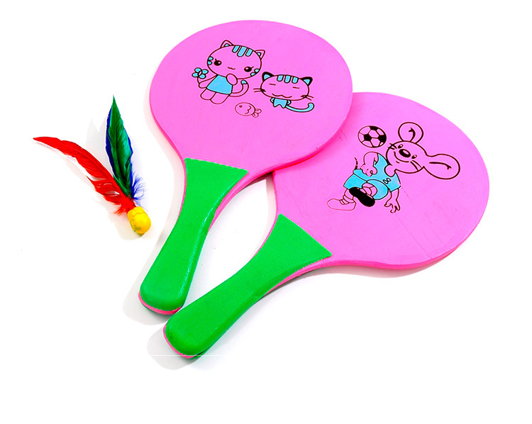 Battledore and Shuttlecock Racket Board Shuttlecocks Color Printing Composite Board Material 5mm Thickened 2 PCs Long-Term Supply Battledore and Shuttlecock Racket Board Shuttlecocks Color Printing Composite Board Material 5mm Thickened 2 PCs Long-Term Supply
