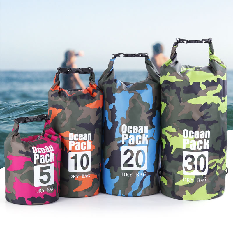 Polyester Waterproof Bag Shoulder and Shoulder Waterproof Bucket Bag Waterproof Bag Lightweight Drifting Bag Spot