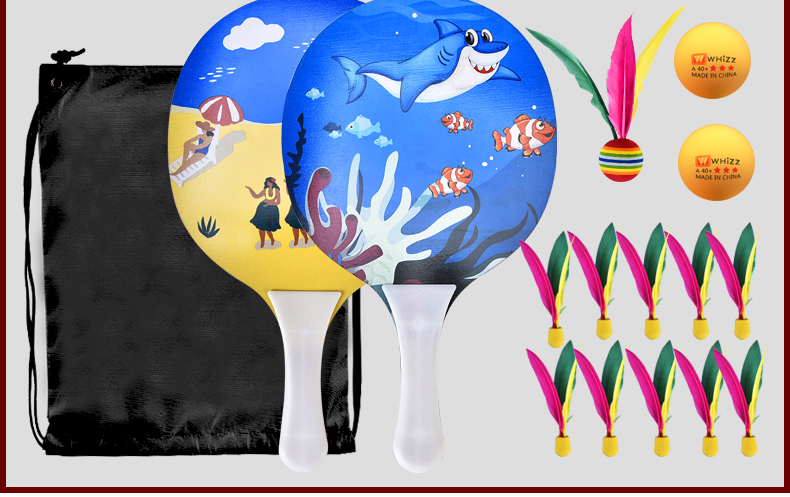 Solid Wood Boards Badminton Free Shipping Banyu Shuttlecock Set Children's Shuttlecock Ball Badminton Massage Pat with Racket Solid Wood Boards Badminton Free Shipping Banyu Shuttlecock Set Children's Shuttlecock Ball Badminton Massage Pat with Racket