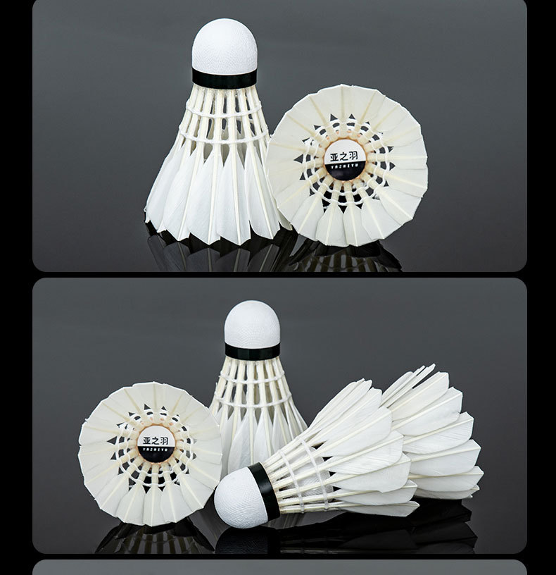 Specification 12 Pieces Which Are Durable Authentic Professional Competition Training Duck Feather Shuttlecock Outdoor