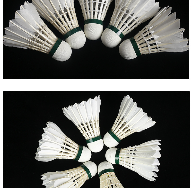 Factory Direct Supply Liu Yishou No. 5 Competition Ball Resistant to Playing Badminton Shuttlecock 12 Pieces with Stable Speed