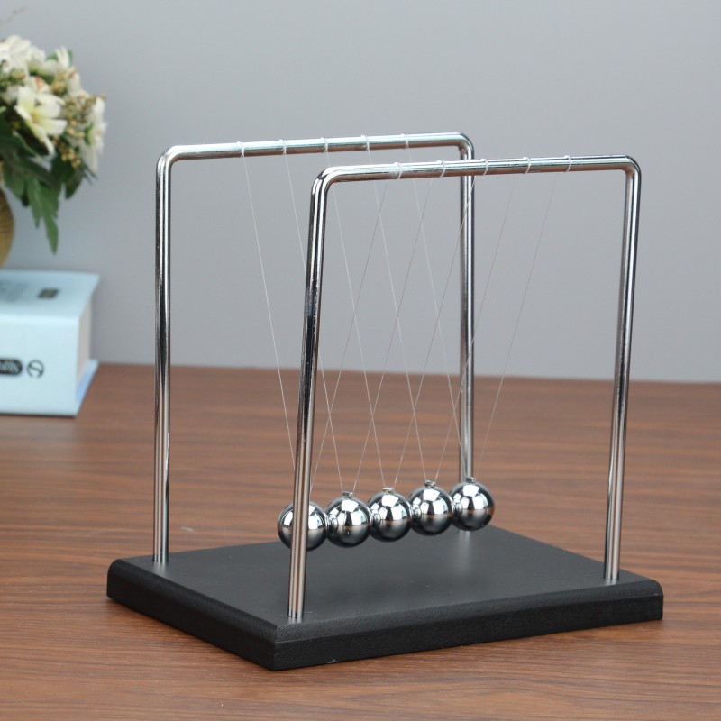 Solid Wood Base Metal Newton Swing Ball a Regional Name for Billiards Bumperball Home Office Decorations Decoration Business Gift Solid Wood Base Metal Newton Swing Ball a Regional Name for Billiards Bumperball Home Office Decorations Decoration Business Gift