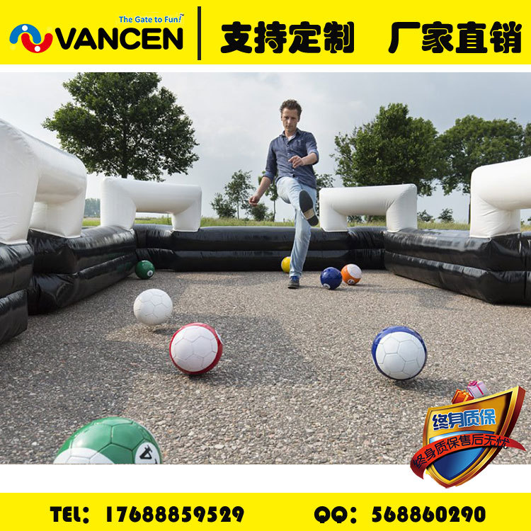 Inflatable kicking table tennis court billiards court children&#039;s entertainment equipment adult fun games kicking 
