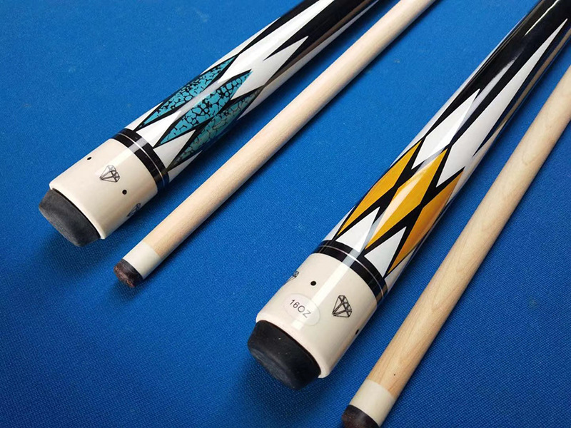 American Black Eight 16 Billiards DoubleSection Fancy Billiard Cue Big Head Cue 12 Maple Water Standard NineBall Cue
