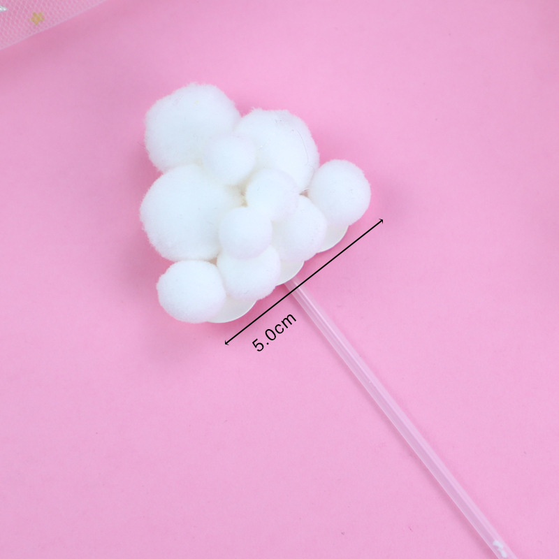 Cake Decoration Baking Birthday Party Cake Star Moon Hair Ball Plug-in Festive Dessert Billiards Decoration Card Cake Decoration Baking Birthday Party Cake Star Moon Hair Ball Plug-in Festive Dessert Billiards Decoration Card