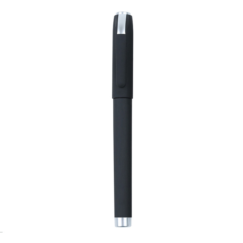 Black Gel Pen Advertising Marker Custom Logo Custom Signature Pen Plastic Black Ink Pen Stationery in Stock Whole