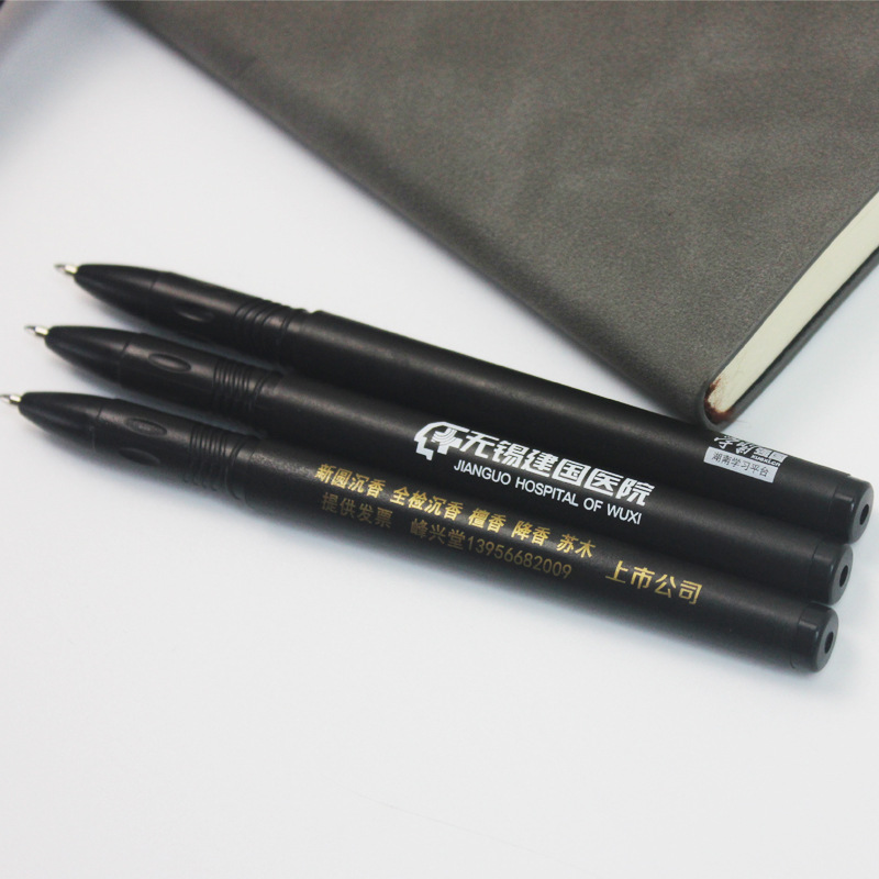 Black Gel Pen Advertising Marker Custom Logo Custom Signature Pen Plastic Black Ink Pen Stationery in Stock Whole Black Gel Pen Advertising Marker Custom Logo Custom Signature Pen Plastic Black Ink Pen Stationery in Stock Whole