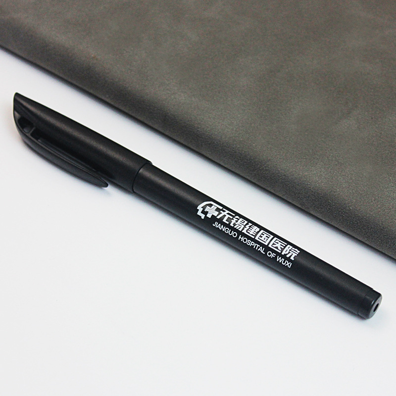 Black Gel Pen Advertising Marker Custom Logo Custom Signature Pen Plastic Black Ink Pen Stationery in Stock Whole Black Gel Pen Advertising Marker Custom Logo Custom Signature Pen Plastic Black Ink Pen Stationery in Stock Whole