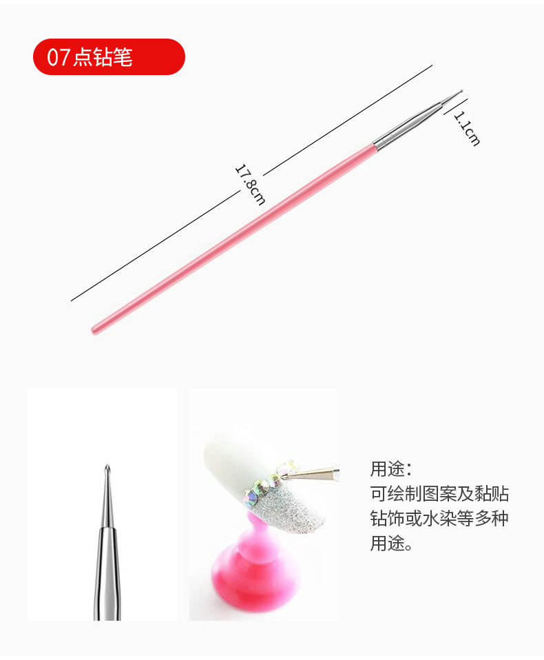Nail Brush 15 Pieces Set Plastic Manicure Brush Fluoresent Marker Nail Brush Manicure Set Nail Brush 15 Pieces Set Plastic Manicure Brush Fluoresent Marker Nail Brush Manicure Set