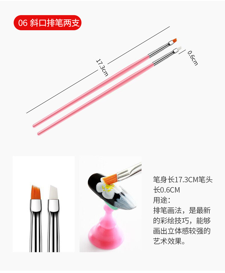 Nail Brush 15 Pieces Set Plastic Manicure Brush Fluoresent Marker Nail Brush Manicure Set Nail Brush 15 Pieces Set Plastic Manicure Brush Fluoresent Marker Nail Brush Manicure Set