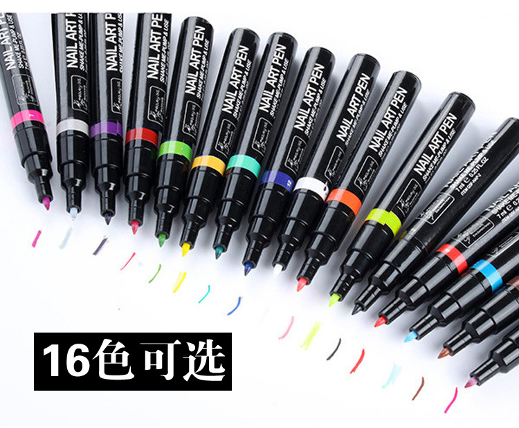 Cross-Border Manicure Implement Wholesale 3D Fluoresent Marker Nail Drawing Painting Pen Nail Brush DIY Nail Polish Pen Cross-Border Manicure Implement Wholesale 3D Fluoresent Marker Nail Drawing Painting Pen Nail Brush DIY Nail Polish Pen