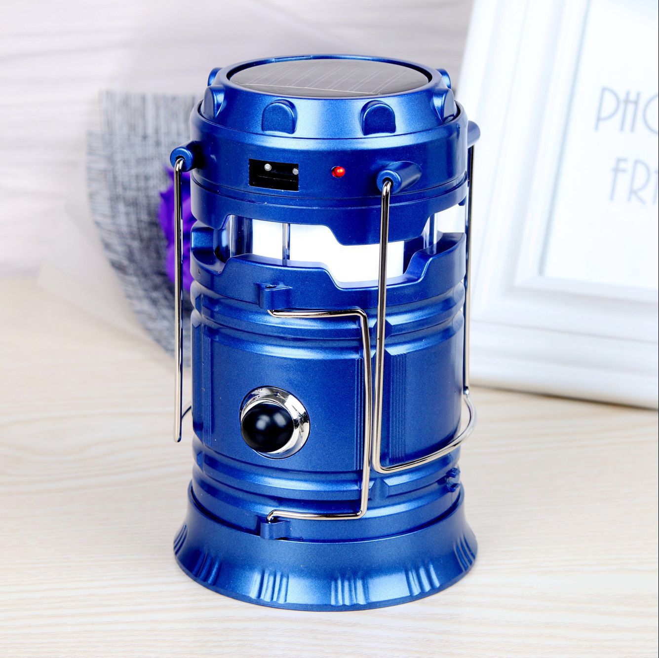 Solar Energy Barn Lantern Outdoor Camping Light Atmosphere Starry Sky Portable Lamp Probe Night Fish Luring Lamp Tent Emergency Light