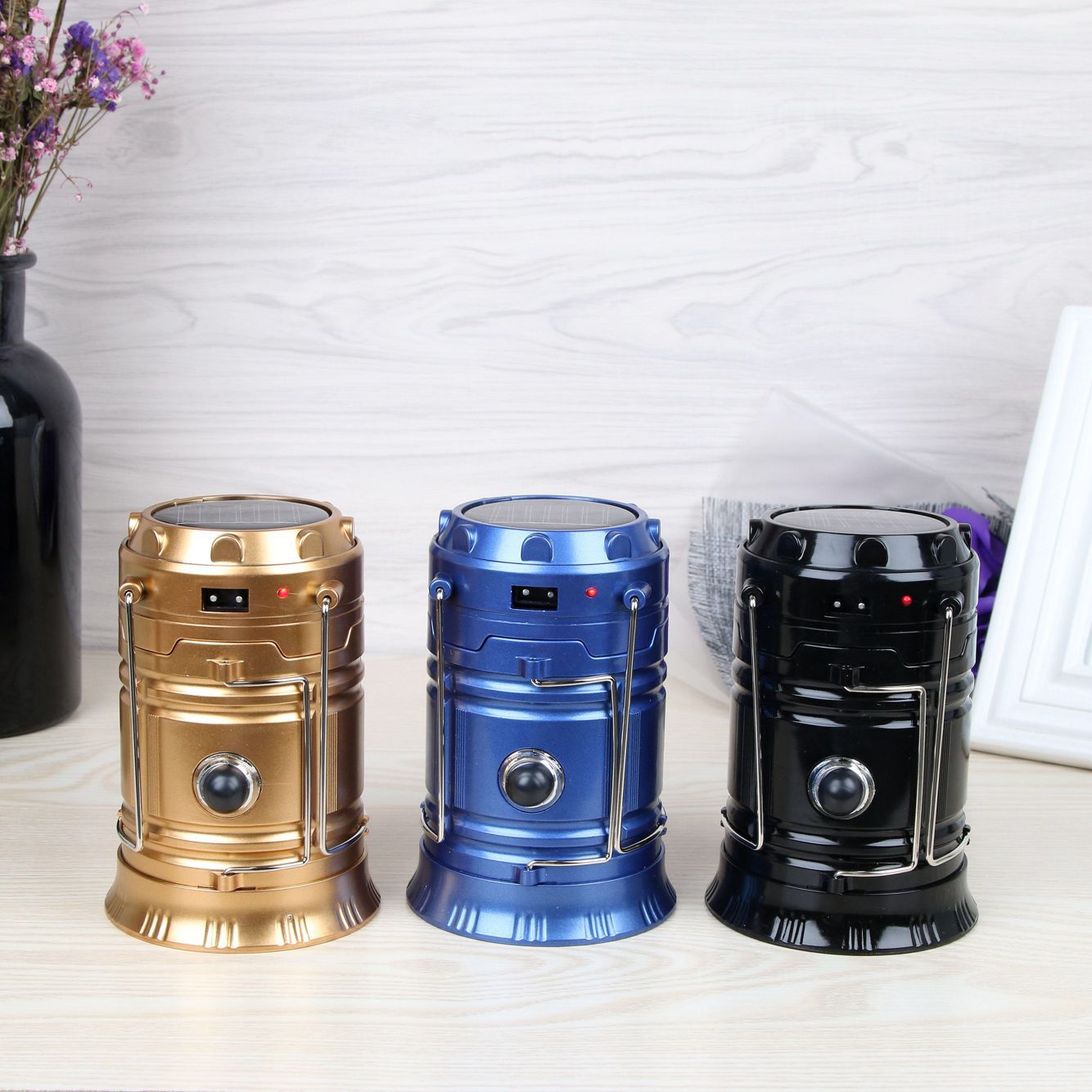 Solar Energy Barn Lantern Outdoor Camping Light Atmosphere Starry Sky Portable Lamp Probe Night Fish Luring Lamp Tent Emergency Light