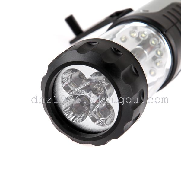 Bestsellers SB-6018 Yi Dong elastic self-locking Dynamo Flashlight camping light