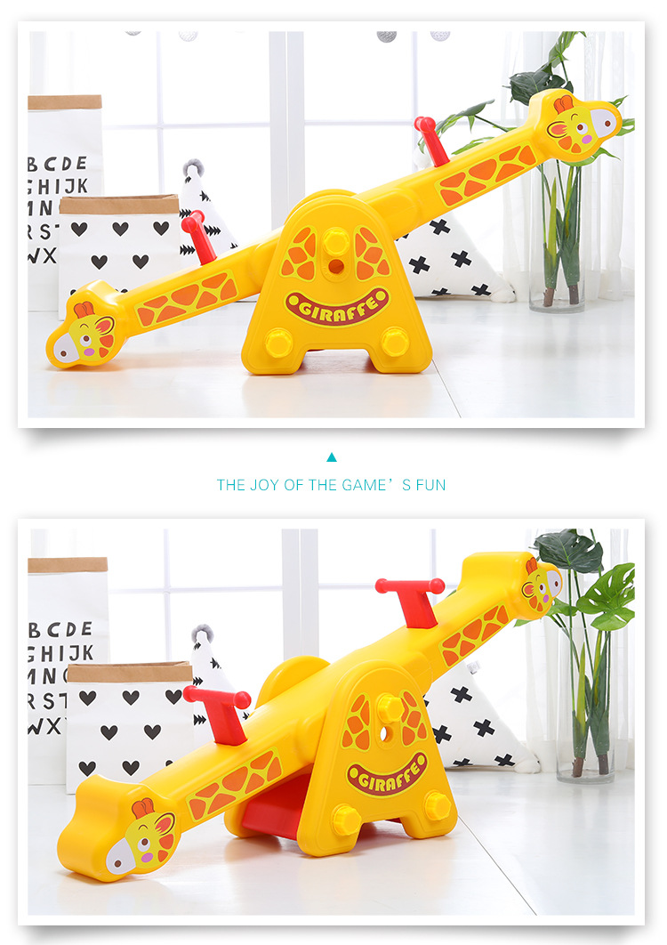 Children's Indoor Outdoor Double Seesaw Child Baby Amusement Park Rocker Toy
