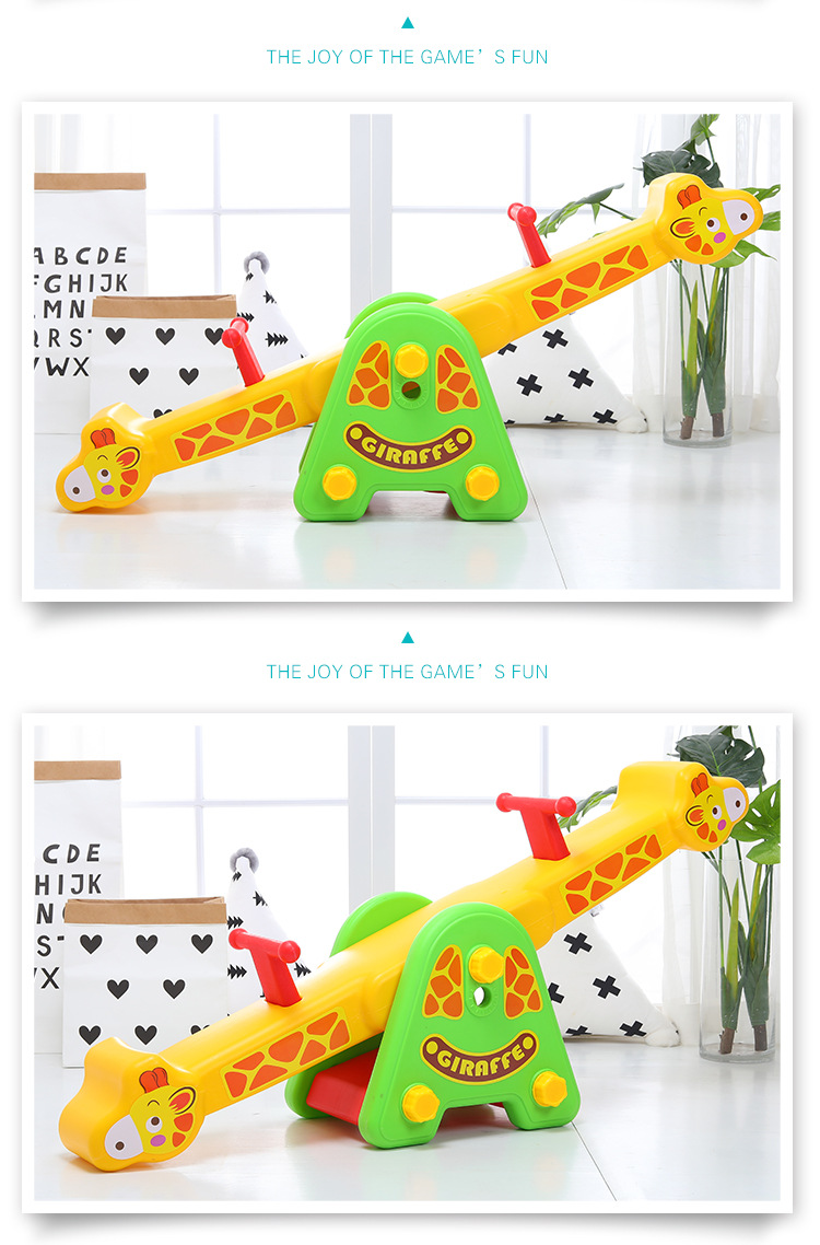 Children's Indoor Outdoor Double Seesaw Child Baby Amusement Park Rocker Toy