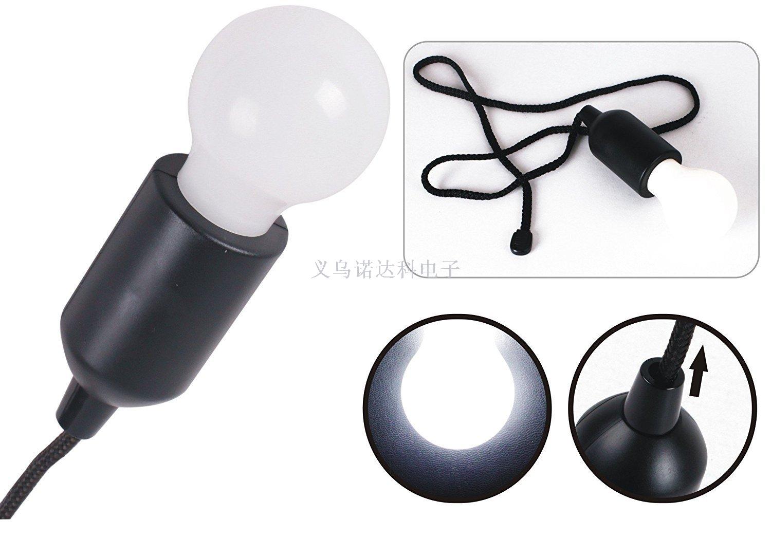 LED Bulb Camping Light Glue Light 3AAA Battery Outdoor Tent Rope Suspension