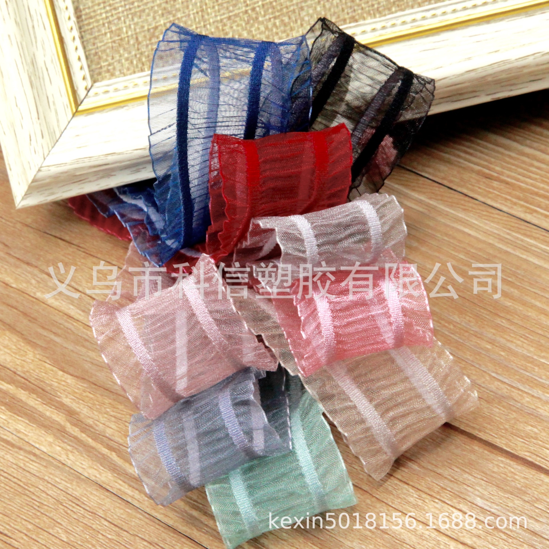 Kexin Korean Ribbon Double Pleated Skirt Organza Tape Flower Gift Box Packaging Handmade DIY Bow Kexin Korean Ribbon Double Pleated Skirt Organza Tape Flower Gift Box Packaging Handmade DIY Bow