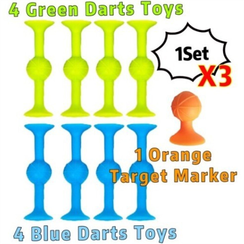 Interactive Popular Suction Cup Darts Changeable Sticky Glue Soft Building Blocks Luscious Suctions Children&#039;s Toys