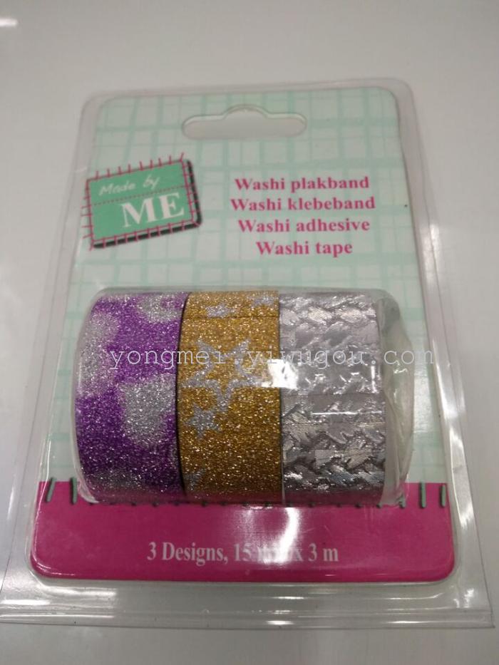 Double blister hanger tape, glitter tape Double blister hanger tape, glitter tape