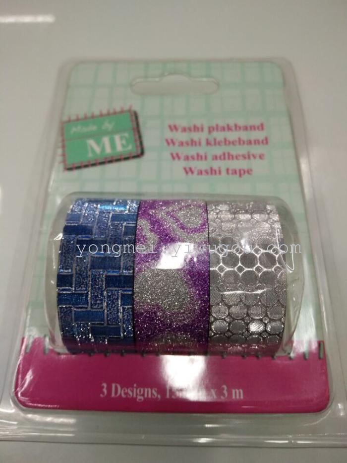 Double blister hanger tape, glitter tape Double blister hanger tape, glitter tape