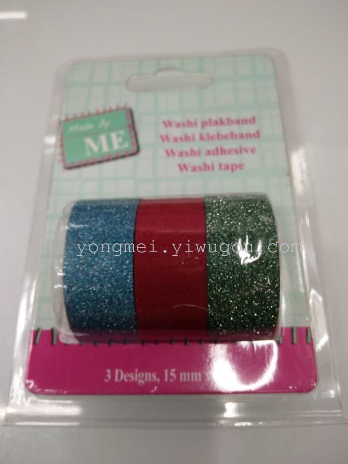 Double blister hanger tape, glitter tape Double blister hanger tape, glitter tape